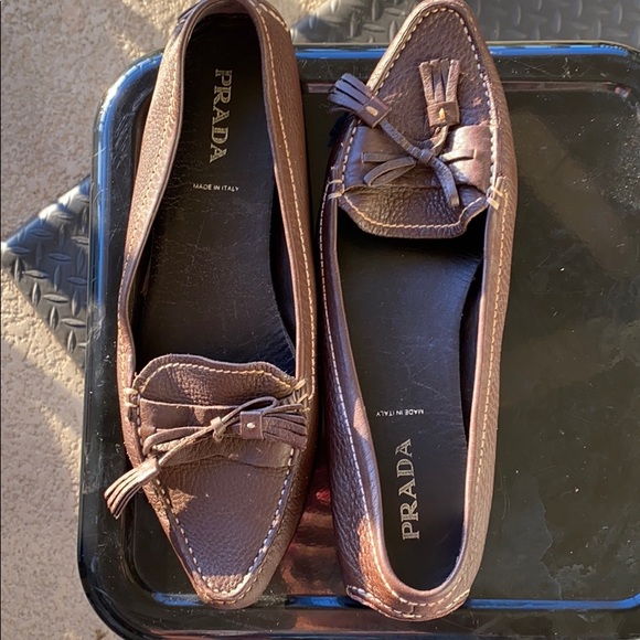Prada Authentic Genuine Leather Brown size 40 - Picture 4 of 8